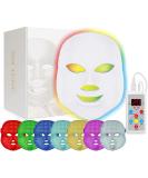 Angel Kiss LED Face Mask Light Therapy - 7 Color Blue & Red Light for Anti-Aging Skin Care | Facial Treatment Photon Mask for Wrinkle Removal & Skin Rejuvenation - Best Gift for Women - Buy Online on SooperMarket.com