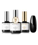 Modelones Matte Gel Top Coat Set - No Wipe, Soak Off Varnish 3x10ml - High Gloss Shiny & Matte Effects - LED Lamp Required - Nail Polish Base & Top Coat - Buy Online on SooperMarket.com