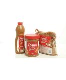 Lotus Biscoff Speculoos Gift Set (Topping Sauce Squeezy Bottle 1kg Crumbs/Crushed Biscuit 750g and Original Caramelised Spread Smooth 1.6kg) Belgian Biscuit Hamper Bundle - Buy Online on SooperMarket.com