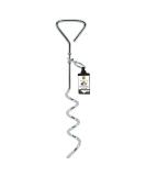 SunGrow Heavy-Duty Steel Dog Tie-Out Cable and Stake Spiral Ground Anchor Spike with 360 Rotating Ring Dog Tether Travel Accessories Outdoor Yard Camping Accessories for Dogs up to 80 Pounds - Buy Online on SooperMarket.com