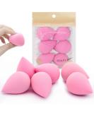 6 Pcs Makeup Blender Beauty Sponge Set - Latex-Free Sponges for Liquid, Cream, and Powder Foundation - Super Soft Beauty Blender Set in Light Pink - Buy Online on SooperMarket.com