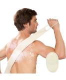 Loofah Exfoliating Back Scrubber for Men and Women - 31.5 inch Length - Deep Clean and Relax Your Body - Buy Online on SooperMarket.com