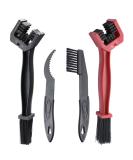 Corki Bike Chain Cleaning Tool Set - Motorcycle Washer Cleaner Brush Kit in Black+Red - Buy Online on SooperMarket.com