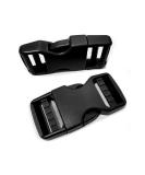 Buckle 1" Wide Inside, Quick Side Release Buckle for 1 inch/25mm Webbing Straps, Heavy Duty Plastic Buckles Dual Adjustable No Sewing Clips for Boat Cover Luggage Strap Pet Collar Backpack Replacement Black 2 Pack-s - Buy Online on SooperMarket.com