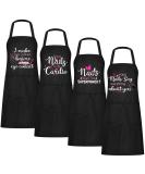 Shop Mepase 4-Piece Nail Tech Apron Set | Funny Quotes & Pockets for Manicurists | Ideal Nail Art Supplies for Salons - Buy Online on SooperMarket.com