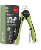 Reavet Claw Scissors for Dogs & Cats - Stainless Steel Nail Clippers with Claw File & Distance Holder for Pet Nail Care - Buy Online on SooperMarket.com