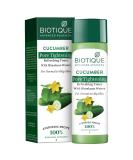 Biotique Bio Cucumber Pore Tightening Toner with Himalayan Waters for Normal to Oily Skin -120 ML/ 4.06Fl.Oz. I Help from Harmful Effects of Sun I Berberis aristata  Cucumis sativus 4.06 Fl Oz (Pack of 1) - Buy Online on SooperMarket.com