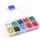 1000PCs Multicolor Round Mini Brads Scrapbooking Embellishment Paper Fastener Brad Metal Crafts for DIY handicrafts Decoration - Buy Online on SooperMarket.com