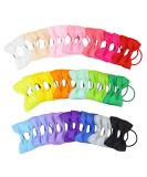 40 Pieces Baby Girls Hair Loops with Elastic Ties | Seamless Soft Ponytail Holders - Cute Hair Accessories for Kids - Buy Online on SooperMarket.com