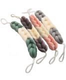AARainbow 4 Packs Long Stretch Back Sponge with Rope Handles Back Scrubber Bath Shower Mesh Sponge Exfoliating Body Scrub Stretch Braided Loofah for Men and Women (B-1 Grey+1 Green+1 Pink+1 Coffee) - Buy Online on SooperMarket.com