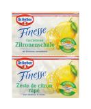 Dr.Oetker finesse grated lemon peel 3 pack per bag 6 g for special fruit taste for refining desserts cakes & desserts vegan - Buy Online on SooperMarket.com