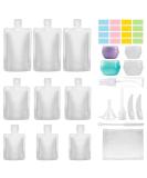 Pnyxeass 20 Pack TSA Approved Travel Containers | Leak-proof Toiletry Bottles | Portable Squeeze Pouches for Shampoo, Conditioner, Lotion | Travel Accessories - Buy Online on SooperMarket.com
