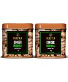 BLUE TEA - Ginger Moringa Herbal Tea - 36 Tea Bags (Pack of 2) |HEALTHY SUPERFOOD | Blend of Indian Ginger and Fresh Moringa | Caffeine Free | Eco-Sustainable Packaging - Buy Online on SooperMarket.com