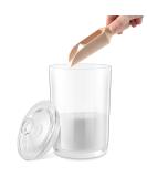 DOSTATNI 1000ML/33OZ Glass Bath Salt jar With Scoop Bath Salt Containers with Lids and Scoop Bath Salt Big Jar for Salt Candy Tea - Buy Online on SooperMarket.com