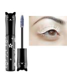 White mascara Cat eye Primer Eyes Makeup Color Mascara Waterproof Fast Dry Eyelashes Curling Lengthening Makeup Eye Lashes Party Stage Use - Buy Online on SooperMarket.com