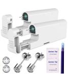 2Pcs Disposable Aseptic Ear Piercing Kit with Built-in Silver 4mm Ear Studs - Buy Online on SooperMarket.com