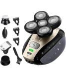 5-in-1 Electric Razor for Men | Rechargeable Wet & Dry Head Shaver Grooming Kit with Beard & Hair Trimmers Ideal Gifts for Men - Buy Online on SooperMarket.com