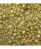 Metallic/Shimmer Balls Edible Cupcake Cake Topper Sprinkles (35g Pouch) (Metallic Gold) - Buy Online on SooperMarket.com
