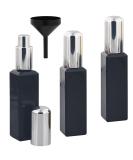 Buy Set of 3 Black 30ml Glass Atomizer Bottles for Perfume - Kosmetex - Buy Online on SooperMarket.com