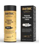 HairThik Hair Building Fibers - Thicker Fuller Hair Solution for Men & Women | 55g Black - Instantly Fill Fine & Thinning Hair - Buy Online on SooperMarket.com