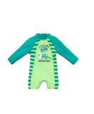 Bonverano Baby Boys Swimsuit 12-18 Months - Green Dinosaur Long-Sleeve One Piece Swimwear | UPF 50+ Sun Protection - Buy Online on SooperMarket.com