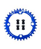 FIFTY-FIFTY Round 104BCD Chainring - Blue 30T - Single Narrow Wide Mountain Bike Chainring for 9/10/11-Speed with 4 Alloy Bolts - Buy Online on SooperMarket.com