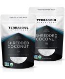 Terrasoul Superfoods Organic Coconut Flakes 2 Lbs (2 Pack) - Finely Shredded Macaroon Cut - Buy Online on SooperMarket.com