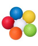 VANZACK Flexible Practice Golf Balls - 6 Pack PU Golfballs for Indoor and Outdoor Training - Buy Online on SooperMarket.com
