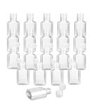 30 Pack 1 oz Clear Plastic Travel Bottles with Flip Cap - Refillable Hand Sanitizer Containers for Business Trip - Buy Online on SooperMarket.com