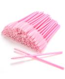 AIBAOBAO 100pcs Pink Crystal Disposable Mascara Wands - Eyelash & Eyebrow Brush Set for Makeup Tools - Buy Online on SooperMarket.com