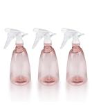 Gvolatee 3 STK 500ml Refillable Spray Bottles - Transparent Plastic Atomizer for Plants Hair and Cleaning - Professional Water Spray Bottle in Pink - Buy Online on SooperMarket.com