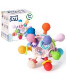KMMIFF Baby Bite Toy - BPA-Free Silicone Teether Ring & Dental Aid Soft Teeth Toys for 3+ Months Pink | Perfect Baby Gift - Buy Online on SooperMarket.com