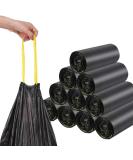 Tear-resistant garbage bags 120L Black - WITH DRAWSTRING - 100% Recycled - XXL garbage bags (50 to 1000 bags selectable) (50) - Buy Online on SooperMarket.com