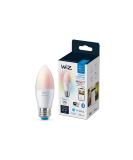 WiZ Connected Color B12 Smart WiFi Light Bulb | 2200K - 6500K + RGB 16 Million Colors | Works with Alexa, Google Assistant, Siri | No Hub Required | 1 Count - Buy Online on SooperMarket.com