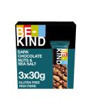 BE-KIND Gluten Free Chocolate Cereal Bar - Dark Chocolate Nuts & Sea Salt | 3 Pack (30g Each) - Healthy Snack for International Shipping - Buy Online on SooperMarket.com