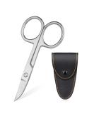 ACWOO Cuticle Nail Scissors Professional Stainless Steel Beauty Scissors with Leather Packing Bag Multi-Purpose Sharp Curved Scissors for Cuticle Manicure Pedicure Eyebrow Eyelash Black - Buy Online on SooperMarket.com