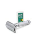 Edwin Jagger Double Edge Safety Razor - Premium Stainless Steel Shaving Tool - Buy Online on SooperMarket.com