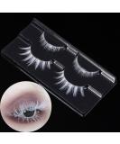 White False Eyelashes Halloween White Eye lashes Extension Tools Anime Cosplay Makeup Natural Looking Masquerade Party Eyelashes(White) A01-White 2 Pairs(Upper&Bottom) - Buy Online on SooperMarket.com