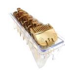 Gold Color Coded Professional Hair Clipper Guards Guides #3170-400 - 1/8 to 1 - Fits Most W Clippers - Buy Online on SooperMarket.com