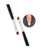 French Tip Nail Brush with Black Handle - Oblique Head UV Gel Acrylic Painting Pen | Pack of 1 - Buy Online on SooperMarket.com