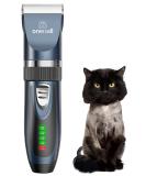 Oneisall Cat Grooming Clippers for Matted Hair - 2-Speed Cordless Pet Trimmer Kit - Low Noise Clipper for Dogs, Cats, Animals (Blue) - Buy Online on SooperMarket.com