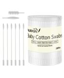 Baby Cotton Swabs  Paper Sticks Cotton Buds for Baby Ear Nose Clean-200Pcs(Spiral and Pointed) Baby200Pcs - Buy Online on SooperMarket.com