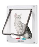CEESC Large Cat Door 11x9.8 - 4 Way Locking for Windows & Sliding Glass - Weatherproof Cat Flap for Cats & Dogs - 24.8 Circumference, White - Buy Online on SooperMarket.com