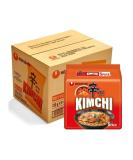 Nong Shim Kimchi Ramyun Instant Noodle Soup Halal 120g (Pack of 40) Include Free CNMART Chopsticks - Buy Online on SooperMarket.com