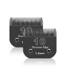 Replacement knife for dog care compatible with Heiniger/Moser Max45/Andis/Easter A5/choice 10 km Series clipper for dogs size 10 1/16 inches (1.5 mm) cutting length 2 pieces black 10#-1.5 mm(2 sentences) - Buy Online on SooperMarket.com