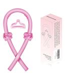 Satin Heatless Hair Curler Hair Rollers for Heatless Curls with Hair Claw Clip Soft Rubber Heatless Curling Rod Headband Heatless Curling Set for Sleep in Overnight (Pink) - Buy Online on SooperMarket.com
