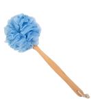 Arswin Loofah Back Scrubber for Shower, Wooden Long Handle Bath Sponge Lufa Shower Brush, Soft Nylon Mesh Back Cleaner Washer, Women & Men Exfoliating Luffa Pouf on a Stick for Body (Blue) - Buy Online on SooperMarket.com