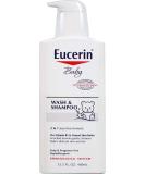 Eucerin Baby Wash & Shampoo Fragrance Free 13.5 fl oz (400 ml) - Buy Online on SooperMarket.com
