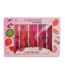 Bellapierre Cosmetics 4-Piece Natural Lip Oil Kit | Moisturizing Fruit-Flavored Lip Gloss Set with Rollerball Applicator | Shop Internationally - Buy Online on SooperMarket.com