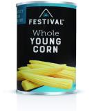 Festival Whole Baby Corn - Extra Fancy 15oz (Pack of 12) | Premium Quality Ingredients for Recipes - Buy Online on SooperMarket.com